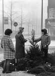 361007 Afbeelding van de verkoop van kerstbomen op de Vleutenseweg te Utrecht.